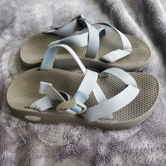 Chaco Shoes - 𝅺WOMENS Chaco Tegu Solid Blue Tradewinds Slip On Sandals 7